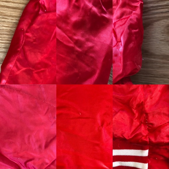 Vintage Don Alleson Athletic Varsity Bomber Style RED JACKET - Picture 10 of 11